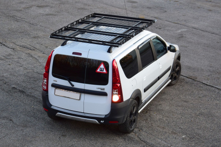 Багажник-корзина ШИРОКАЯ трехсекционная универсальная с основанием решетка (ППК) 2100х1300мм от магазина ФаркопРос